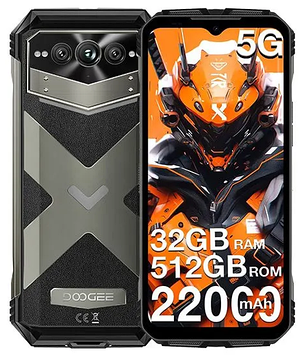 Cмартфон DOOGEE V Max Pro Grey 5G 12/512GB 22000mAh NFC Новинка
