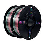 Пластик KINGROON Silk PLA Rainbow Mermaid (B01891), ClassicSpool, 1.75мм, 1кг, 200-220°C, Чергуються кольори філамент для 3Д-друку, фото 2