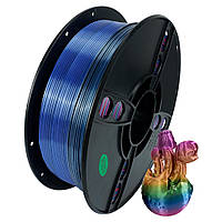 Пластик KINGROON Silk PLA Rainbow Mermaid (B01891), ClassicSpool, 1.75мм, 1кг, 200-220°C, Чергуються кольори філамент для 3Д-друку