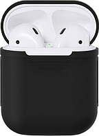 Захисний чохол для навушників AirPods 1/2 Silicone Black