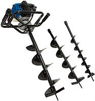 Мотобур Scheppach EB 2000-SET із шнеками Ø 100, 150, 200 мм. для буріння будь-якого типу ґрунту, фото 4