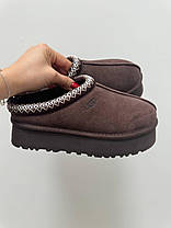 Зимові Жіночі Черевики UGG Tasman Platform Chocolate Brown / УГГ Тасман Платформ Чоколат Коричневі, фото 3