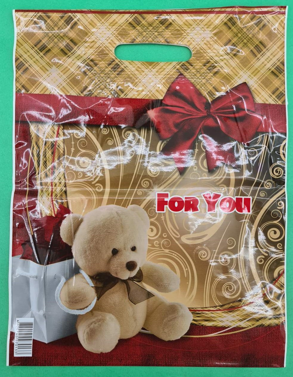 Пакет із прорізною ручкою. Ламінований "Презент"  ( 30*40)ДПА (50 шт), фото 1