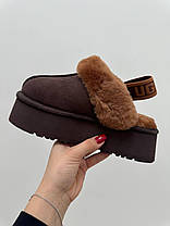 Зимові Жіночі Черевики UGG Funkette Dark Brown / УГГ Фанкетт Темно Коричневі, фото 6