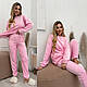Плюшева тепла жіноча піжама, костюм для дому, фото 3