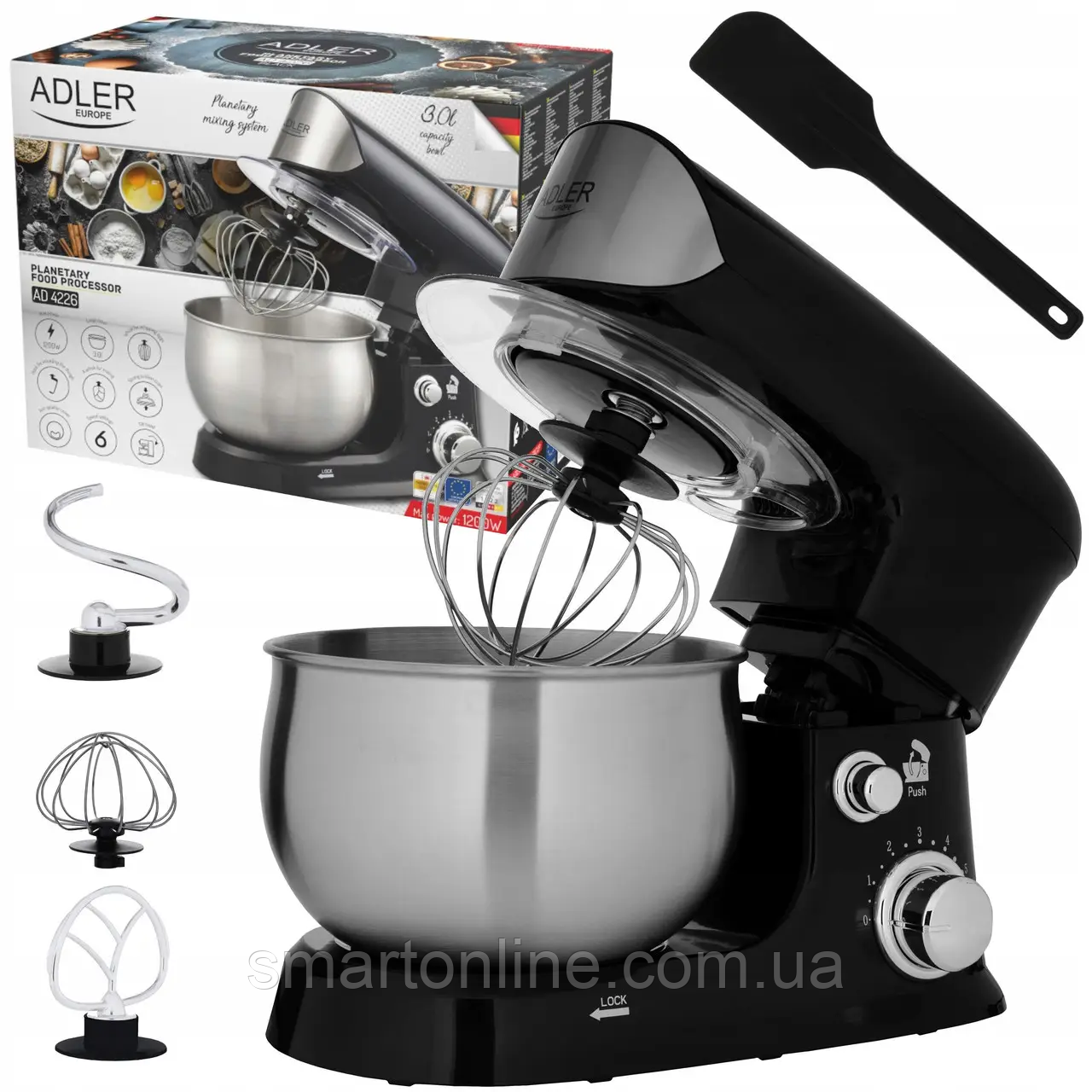 Міксер - тістоміс Adler AD 4226 1200 Вт, фото 1
