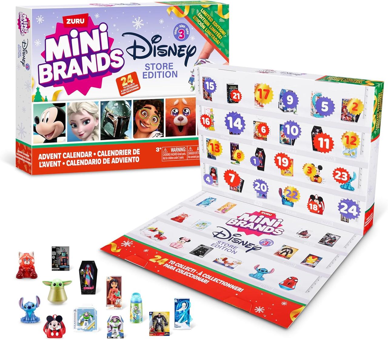Андвент Календар Міні Бренди Disney Advent Calendar 2024 by ZURU Mini Brands 77649