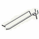 Гачок 25 см Ø 5 мм  на Перфорацію Одинарний з Цінникоутримувачем  на перфорований стелаж, фото 7