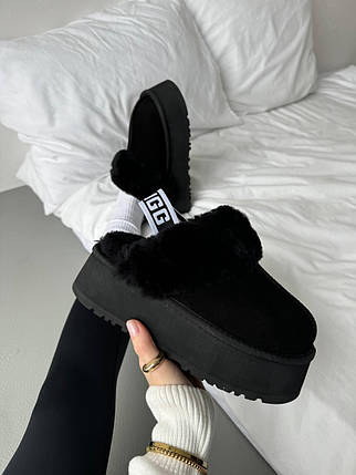 Зимові Жіночі Черевики UGG Funkette Black / УГГ Фанкетт Чорні, фото 1