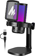 Ігровий мікрофон Maono USB Microphone DGM20 Настільний мікрофон з RGB-підсвіткою і шумозаглушенням