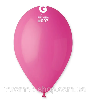 Повітряні латексні кулі фуксія пастель малиновий 26 см 10» Gemar Італія набір 5 шт
