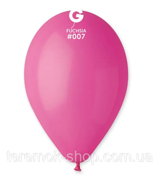 Повітряні латексні кулі фуксія пастель малиновий 26 см 10» Gemar Італія набір 5 шт - фото 1 - id-p2454830421