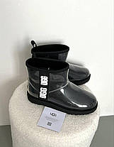 Зимові Жіночі Черевики UGG Classic Clear Mini Black / УГГ Класик Клір Міні Чорні, фото 6