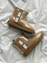 Зимові Жіночі Черевики UGG Classic Clear Mini Light Brown / УГГ Класик Клір Міні Світло Коричневі, фото 4