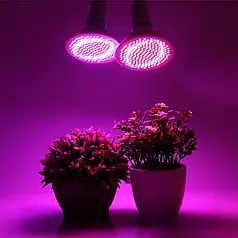 Фітолампа 200LED з цоколем E27 для підсвічування рослин  8,6Вт