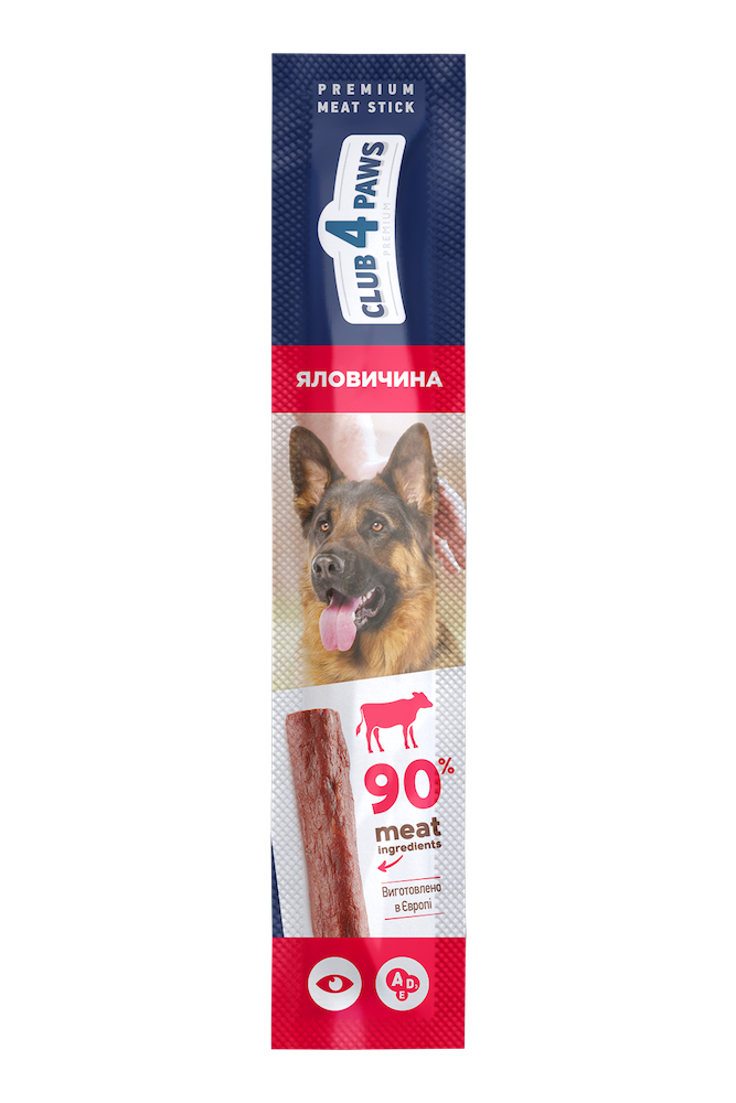 Клуб 4 Лапи м'ясна паличка для собак з яловичиною 12г, фото 1