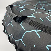 Тюбінг Сота-Блакитна 120 см Сани надувні для снігу Плюшка для снігу Тюбінги для снігу Стильні надувні санки