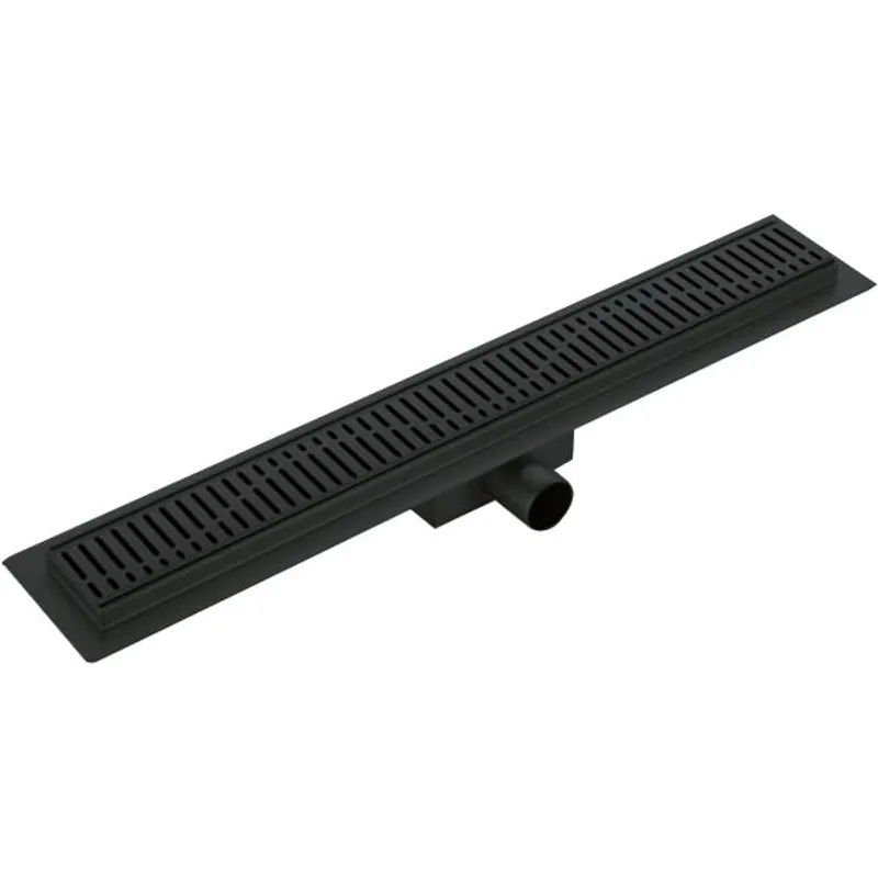 Душовий трап із нержавіючої сталі SUS304 Koer FD35-70x600 Black (KR3272) з комбінованим гідрозатвором