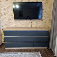 Комод 9 Лайт дуб сонома + антрацит