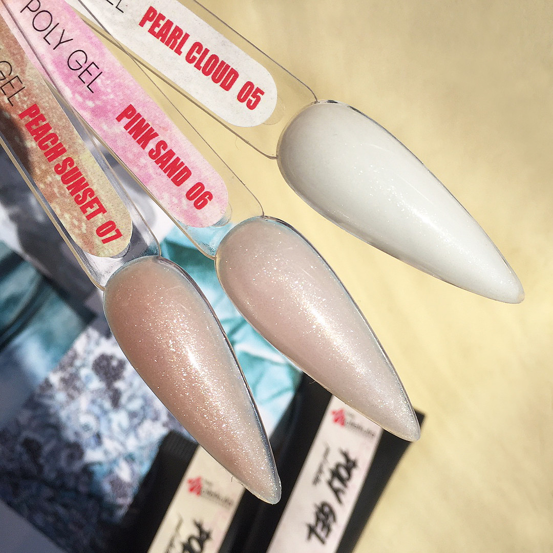Полі Гель для нігтів Molekula Nails №07 Pink Sand ( бежевий з шиммером) 30 мл.