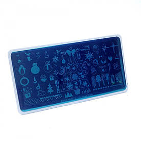 Пластина для стемпінгу Richcolor  прямокутна в асортименті