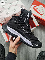 Зимові Чоловічі Кросівки Nike ACG Terra Antarktik Gore-Tex Low / Найк АСГ Тера Антарктик Низькі Чорні з Білим, фото 4