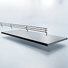 Бортик-10 для металевої полиці, чорний. Бортик для стелажу, торгове обладнання., фото 3