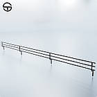 Бортик-12 для металевої полиці, чорний. Бортик для стелажу, торгове обладнання., фото 3