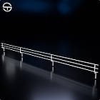 Бортик-10 для металевої полиці, білий. Бортик для стелажу, торгове обладнання., фото 2