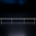 Бортик-12 для металевої полиці, білий. Бортик для стелажу, торгове обладнання., фото 6