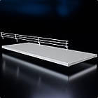 Бортик-12 для металевої полиці, білий. Бортик для стелажу, торгове обладнання., фото 3