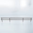 Бортик-6 для металевої полиці, чорний. Бортик для стелажу, торгове обладнання., фото 5