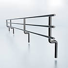 Бортик-6 для металевої полиці, чорний. Бортик для стелажу, торгове обладнання., фото 2