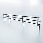 Бортик-6 для металевої полиці, чорний. Бортик для стелажу, торгове обладнання., фото 6