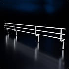 Бортик-6 для металевої полиці, білий. Бортик для стелажу, торгове обладнання., фото 5