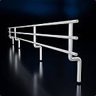 Бортик-6 для металевої полиці, білий. Бортик для стелажу, торгове обладнання., фото 2