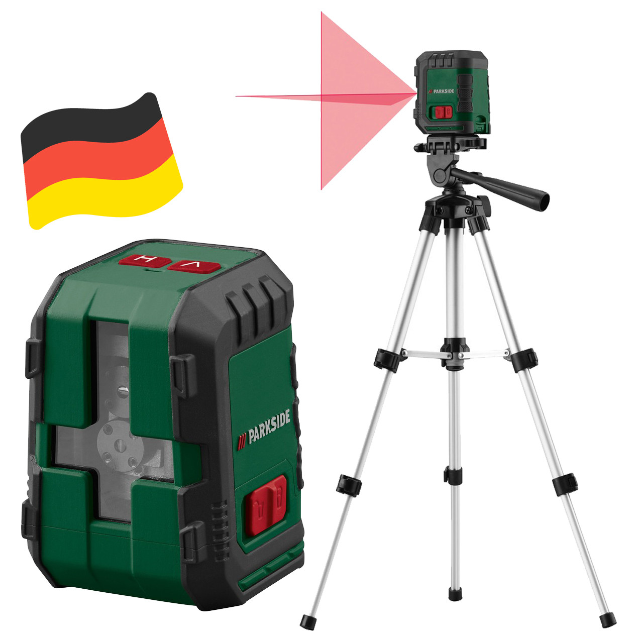Лазерний рівень нівелір PARKSIDE PKLL 10 B4 зі штативом (10 м, Німеччина), фото 1