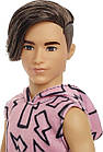Лялька Barbie Ken Fashionistas 193 Барбі Кен Модник з прошитим волоссям у безрукавці з блискавками, фото 5