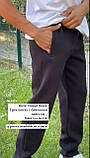 Чорні теплі спортивні штани для хлопчиків 158,164,170,176 зросту DOFFBI Туреччина, фото 3