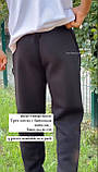 Чорні теплі спортивні штани для хлопчиків 158,164,170,176 зросту DOFFBI Туреччина, фото 5