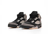 Чоловічі кросівки Nike Air Jordan 5 Retro Grey Black Beige Anthracite DB0731-001, чорно-сірі кросівки найк аір джордан V ретро 23, фото 5