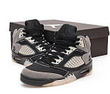 Чоловічі кросівки Nike Air Jordan 5 Retro Grey Black Beige Anthracite DB0731-001, чорно-сірі кросівки найк аір джордан V ретро 23, фото 3