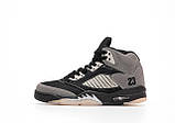 Чоловічі кросівки Nike Air Jordan 5 Retro Grey Black Beige Anthracite DB0731-001, чорно-сірі кросівки найк аір джордан V ретро 23, фото 9