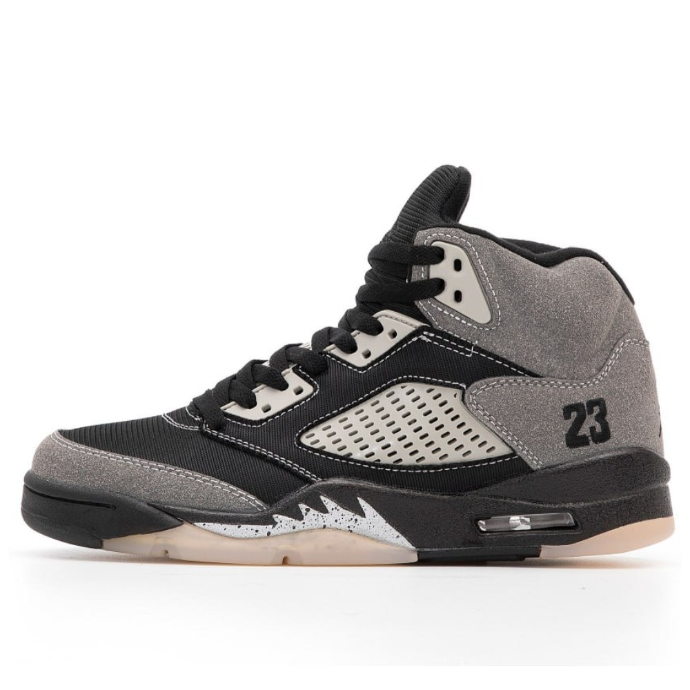Чоловічі кросівки Nike Air Jordan 5 Retro Grey Black Beige Anthracite DB0731-001, чорно-сірі кросівки найк аір джордан V ретро 23, фото 1