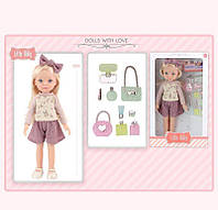 Кукла с аксессуарами и съемной одеждой для девочек высота 33 см в коробке для игры и коллекции BZN