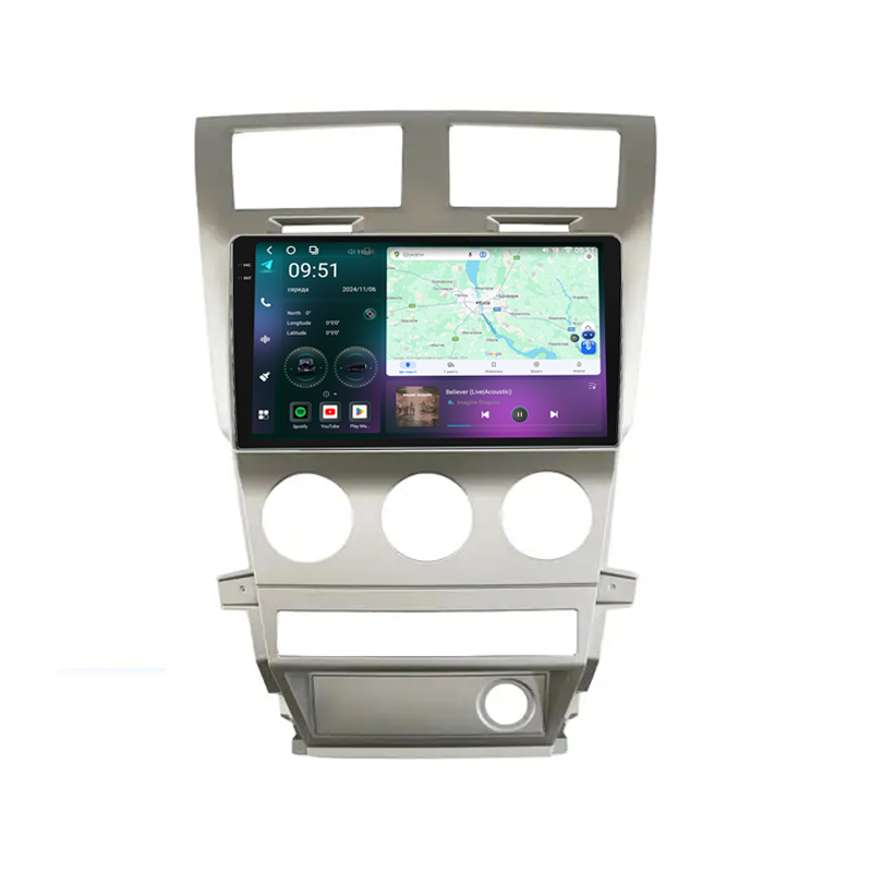 Штатна магнітола Mekede M7 Plus Dodge Avenger (2008-2010) CarPlay QleD