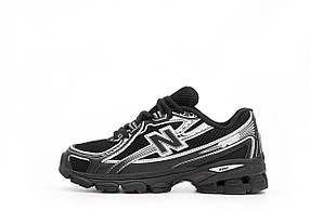 Чоловічі Кросівки New Balance 740 Black Silver / Нью Беланс 740 Чорні із Сріблястим