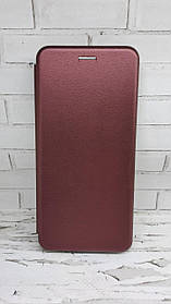 Чохол-книжка для Xiaomi Redmi 14C / Poco C75 з бічною підставкою бордовий