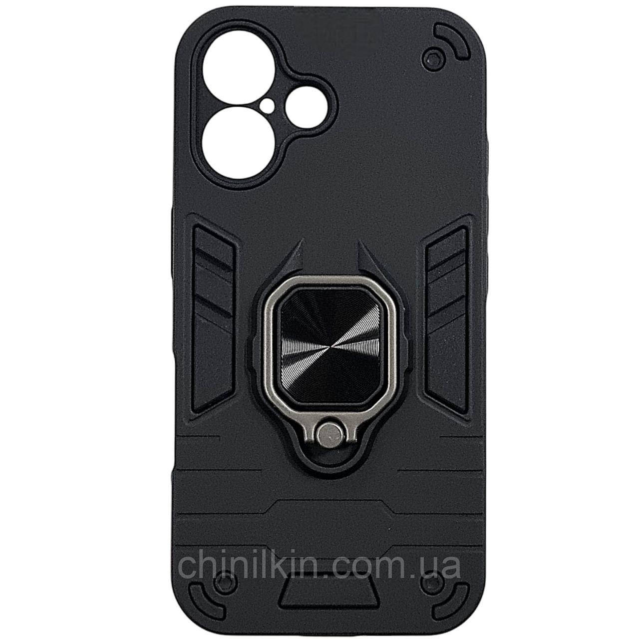 Протиударний чохол Antishock для iPhone 16- чорний, фото 1