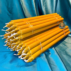 Набір із 3 упаковок великих товстих воскових свічок (18 шт. в уп.) для дому та молитви з медовим ароматом